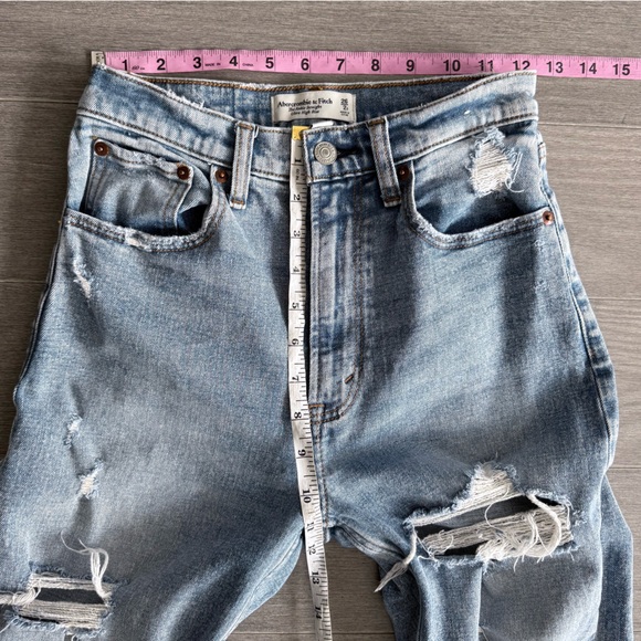 Abercrombie & Fitch The Ankle Straight Ultra High Rise Curve Love Jeans 26 2 S - Picture 14 of 15